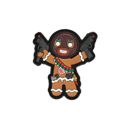 3D PVC taktikaline embleem Gingerbread Man