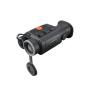 Front view of the 15mm F1.0 germanium objective lens of the RIX Stride ST3 Lite thermal monocular.