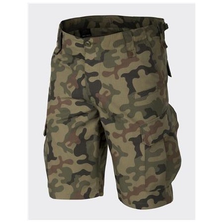 Helikon CPU Shorts - Поли хлопок Ripstop - PL Woodland