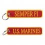 Keychain, "U.S. Marines - Semper FI", red