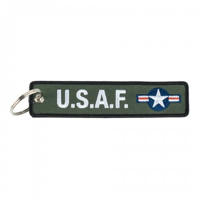 Keychain, "USAF", green