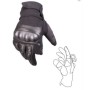 Detail view of the index-finger opening for tactile sensitivity.