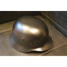 German steel Helmet, WW II, black, leather lining