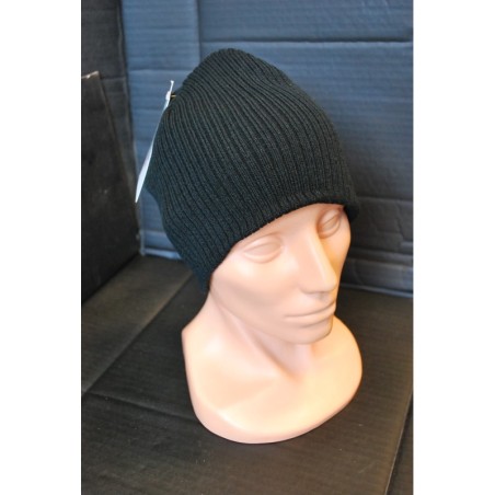 Knitted Hat, "BEANIE", Acryl, black, Rip, extra shor