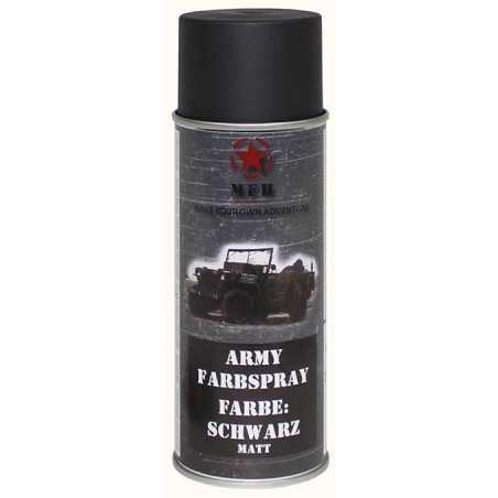 Army Spray Paint, черный, матовый, 400мл