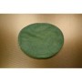Used German Army Green Beret laid flat on a table (top view)