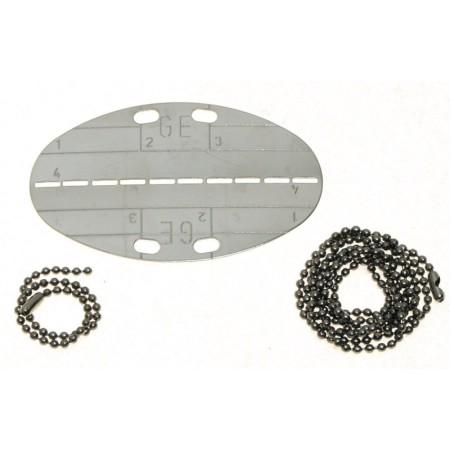Bundeswehr Dogtag (1 бирка и 2 цепи)