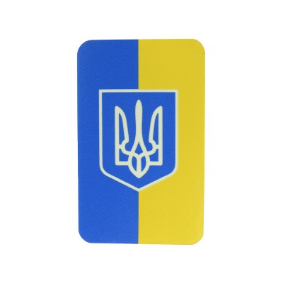 Velcro PVC embleem, Ukraina vapp, helendav