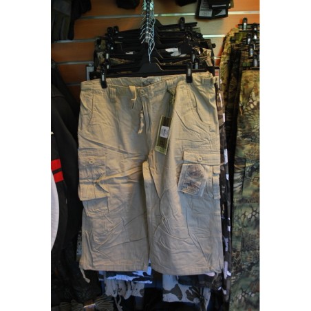 Air Combat 3/4-pants prewash, khaki