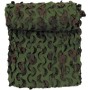 MFH GB Camo Net 3x3 m - Angle Profile View Showing Mesh Texture and Layering