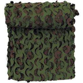 MFH GB Camo Net 3x3 m - Angle Profile View Showing Mesh Texture and Layering