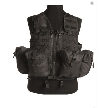 Tactical Vest, mod. system 8 pockets, black