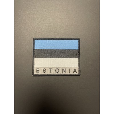 Текстильная нашивка на липучке "Эстонский флаг"