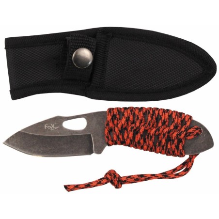 Knife Redrope small, stonew., paracord wrap handle