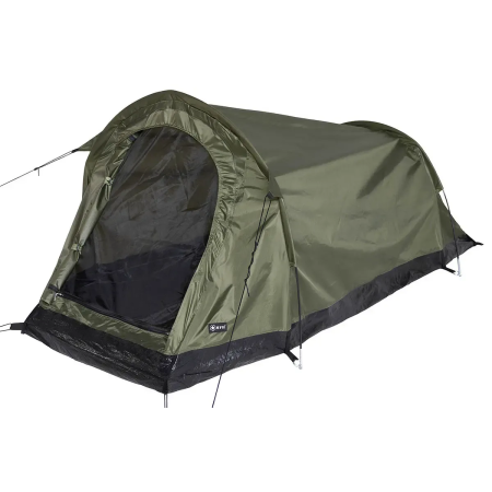 Lähivaade Hochstein telgi sääsevõrguga tõmblukuga sissepääsust OD.