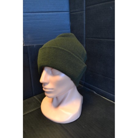 Watch Cap, OD green, fine knitted, acryl 