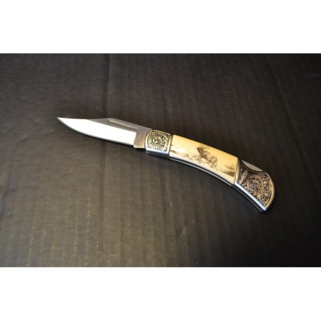 Jack Knife, "hunter", handle ornamentation