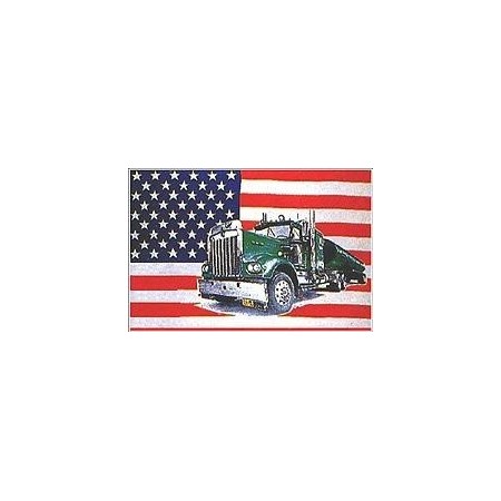 Флаг "United States with truck"