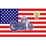 Флаг "United States with bike"