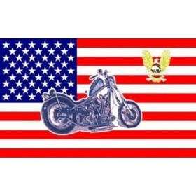 Флаг "United States with bike"