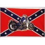 Флаг "Confederate flag with bike"