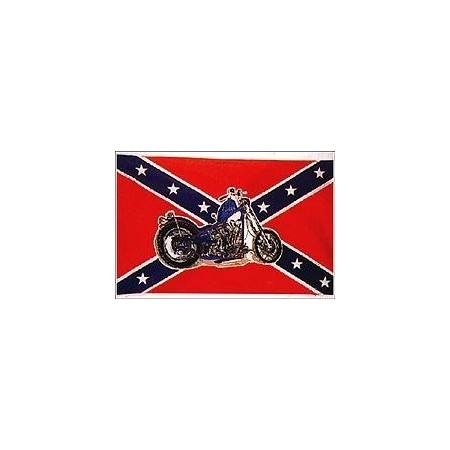Флаг "Confederate flag with bike"