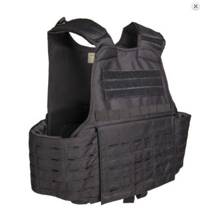 Tactical Carrier Vest Laser cut molle, black