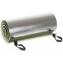 The MFH sleeping mat rolled up and secured by its two permanently attached rubber bands.