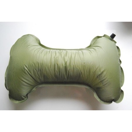 Self-inflatable neck rest pillow
