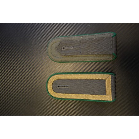 NVA epaulettes - Green side, golden ribbon (closed) on grey background