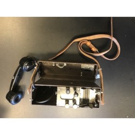 Шведский армейский полевой телефон Ericsson с ремешком