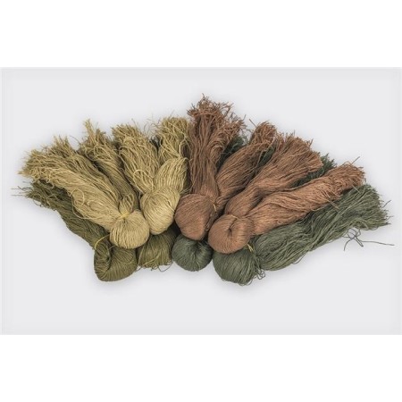 All colored yarns of the Helikon-Tex Ghillie Fiber Yarns laid out flat