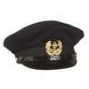 Dark blue navy visor hat with insignia