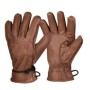 Product view of the complete pair of winter bushcraft gloves, highlighting the durable cowhide leather construction.