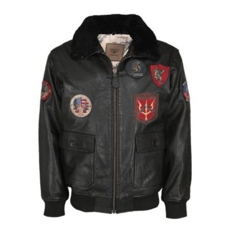 Куртка летная кожаная "Top Gun"
