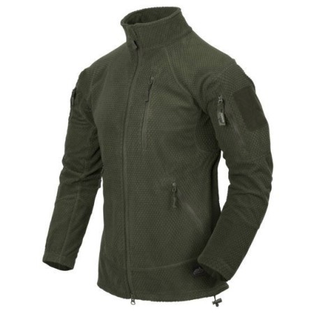 Helikon Alpha Жакет - сетка флис - оливково-зеленый