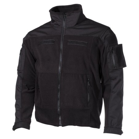 Fleece Jacket, "Combat", black 