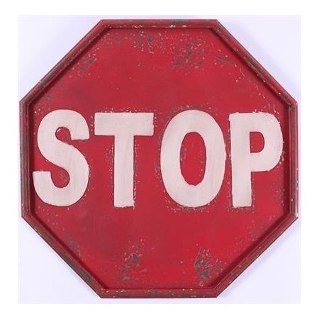 Металлический знак - Stop