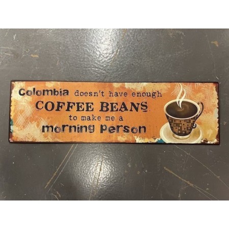 Металлический знак - Coffee Beans