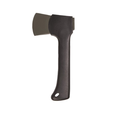 Profile view of the Mil-Tec professional axe featuring its wedge-shaped forged steel head and black nylon handle.