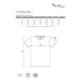 Official manufacturer size table showing chest, waist, and length measurements for correct sizing.