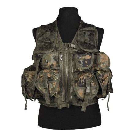 Mil-tec Taktikaline vest (9 taskut) flecktarn