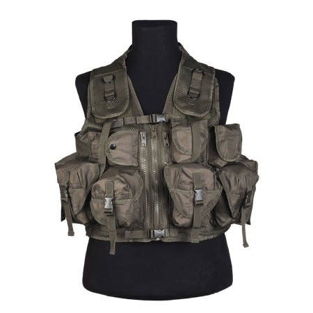 Mil-tec Taktikaline vest (9 taskut) oliivroheline