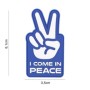Знак-липучка "I come in peace" 3D