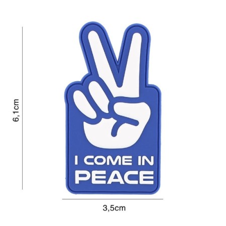 Знак-липучка "I come in peace" 3D
