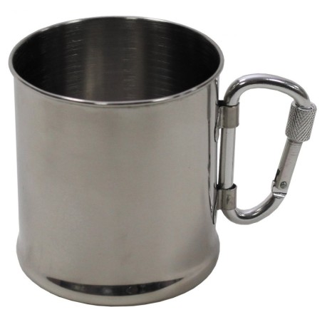 Mug, single walled, with carabiner, 220ml