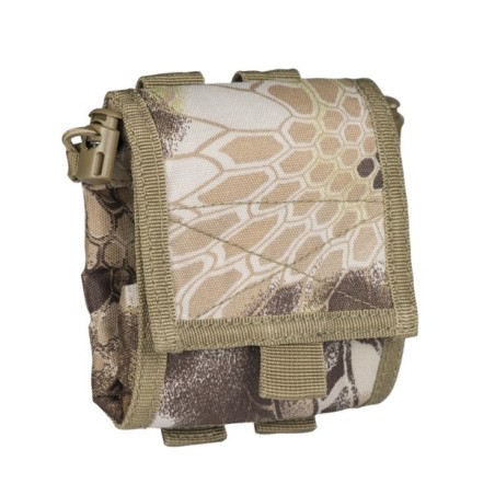 Empty Shell Pouch, collapsible, mandra tan