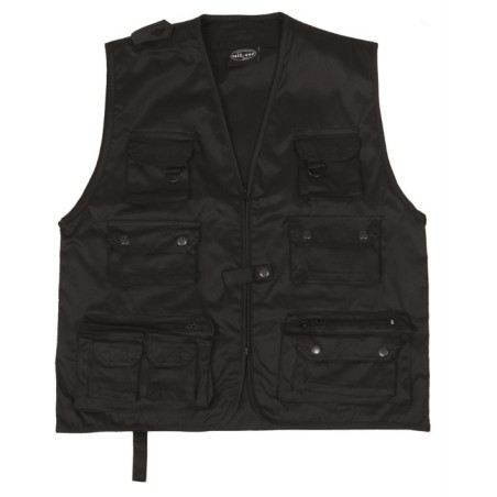 Hunting and fishing vest, black