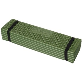 Folded olive green EVA thermal sleeping mat