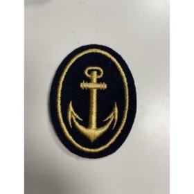 Insignia Золотой якорь на темно-синем фоне